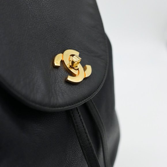 Chanel Triple Stitched CC Caviar Medium Flap Backpack - Picture 6 of 12